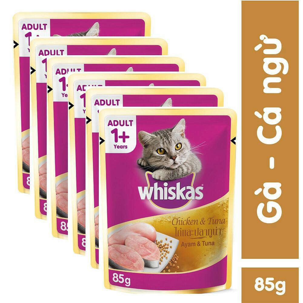 Thức Ăn Cho Mèo Pate Whiskas - Hộp 24 Gói