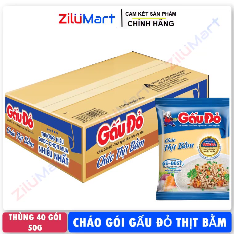 Cháo Gấu Đỏ vị thịt bằm loại 50g