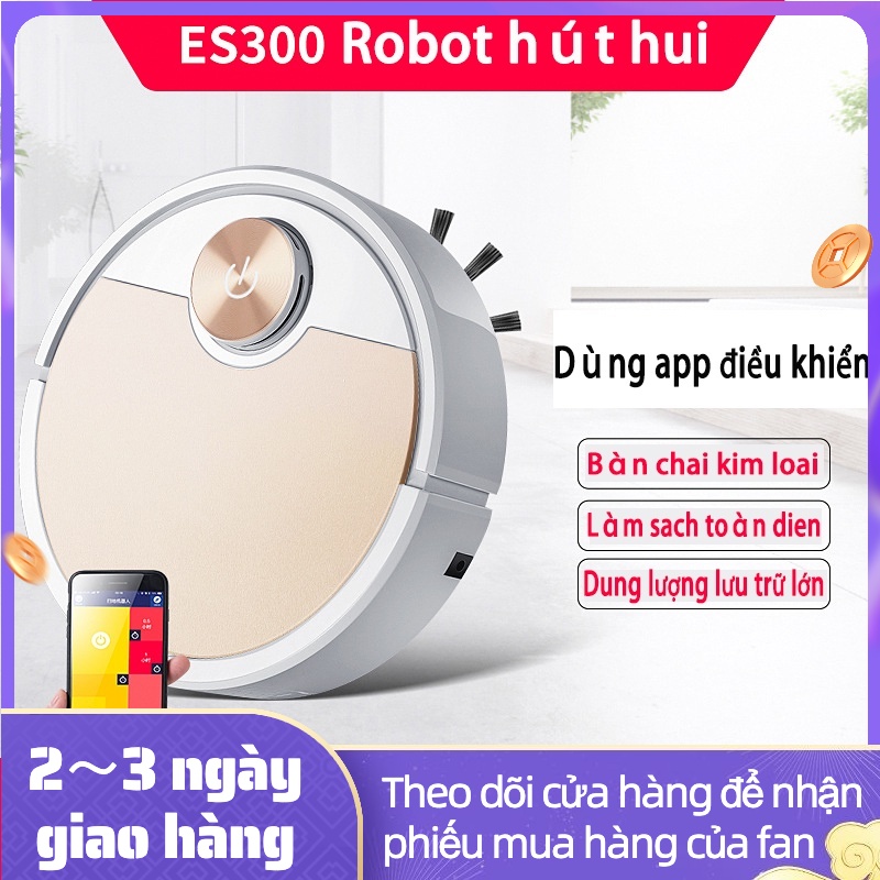 ES300 robot hút bụi thông minh, ứng dụng công nghệ điều khiển trên app từ xa