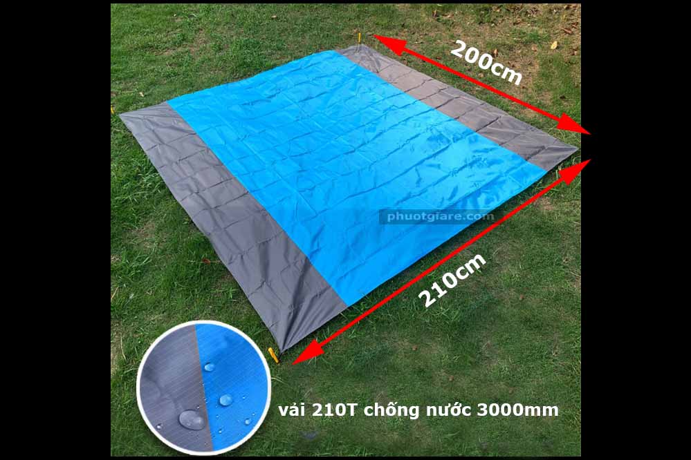 Tấm tăng lót lều trải ngồi siêu nhẹ khi đi picnic cắm trại dã ngoại