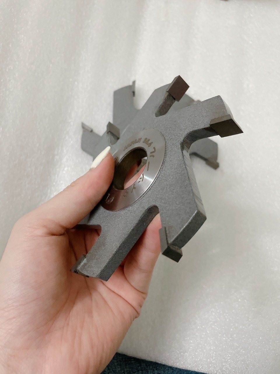 Mũi phay tupy thẳng 6 cánh cao 20mm phi 200