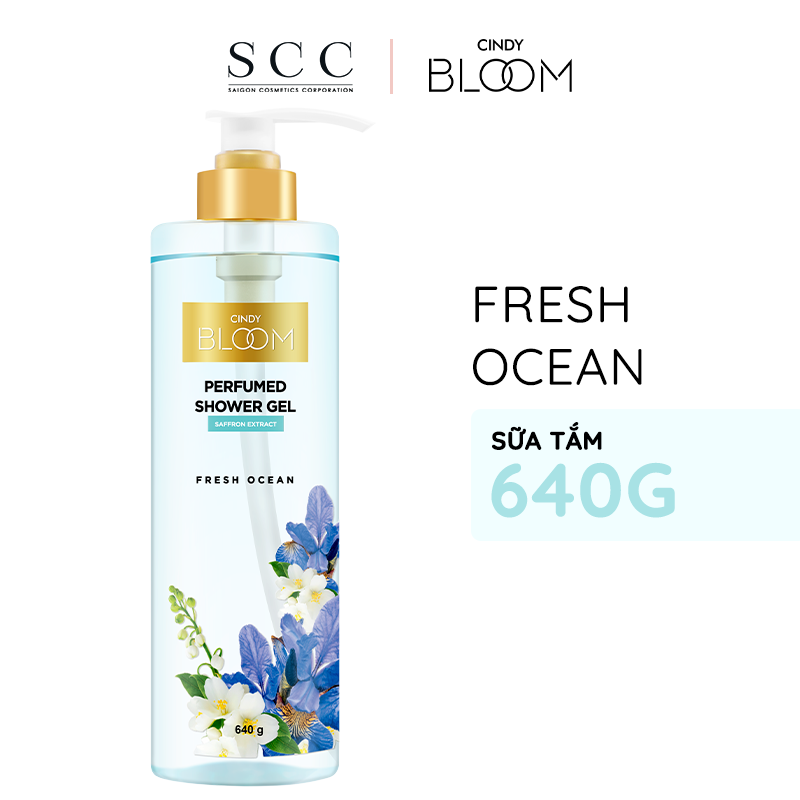 Sữa tắm nước hoa Cindy Bloom Fresh Ocean hương năng động trẻ trung 640g