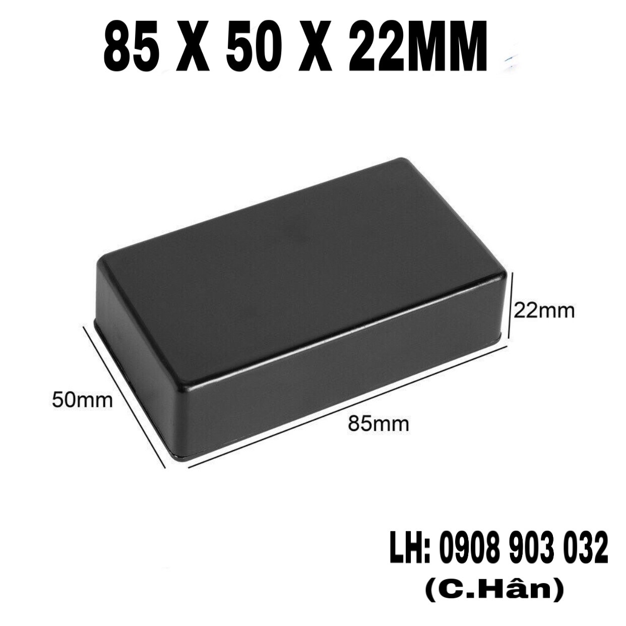 Hộp nhựa abs 85x50x22mm - hộp nhựa đựng mạch điện tử - hộp kỉ thuật điện