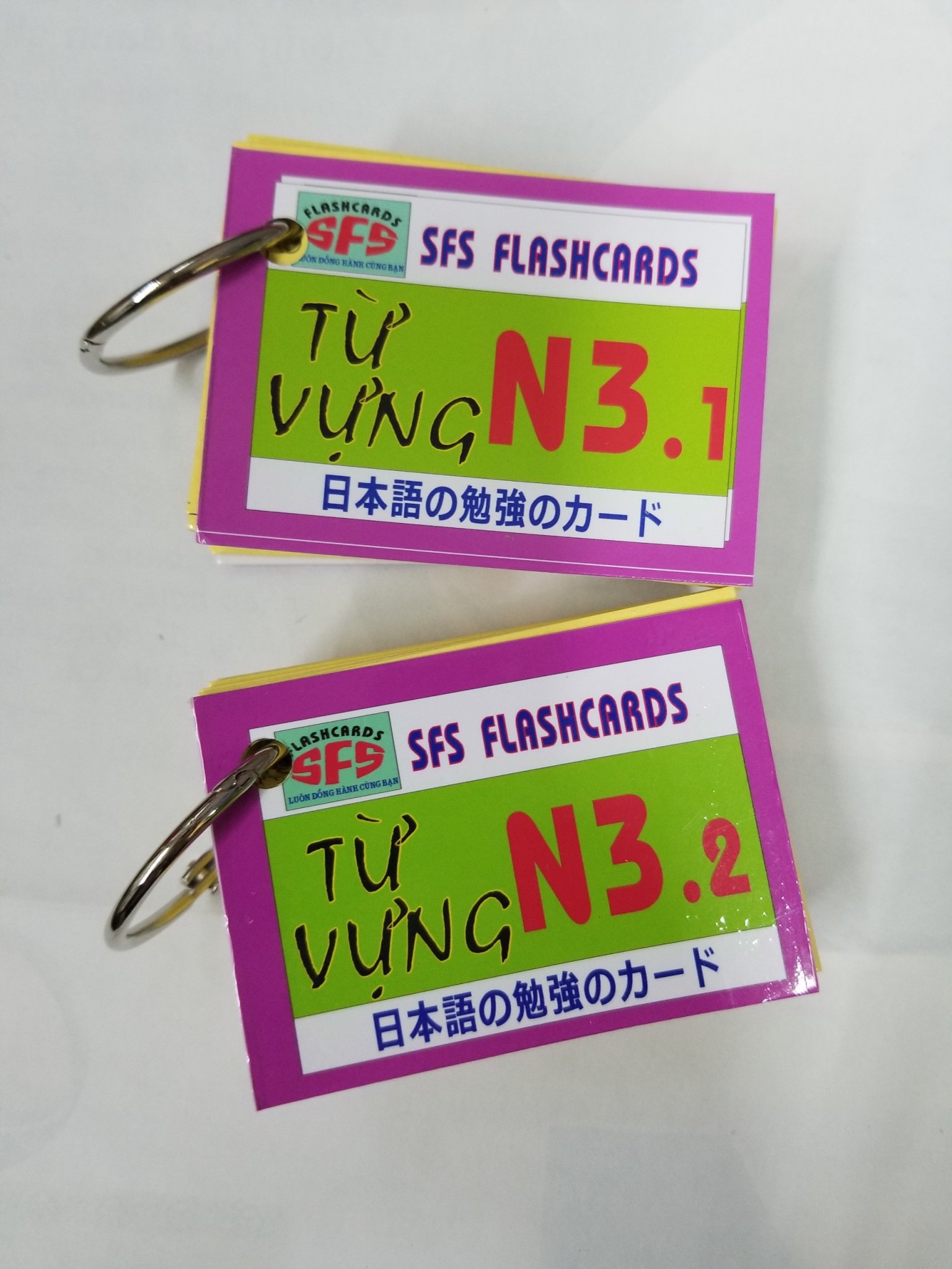 Thẻ học tiếng nhật - bộ 2 thẻ học từ vựng n3