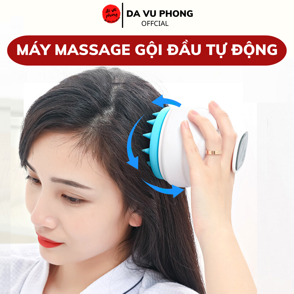 Lược gội đầu,máy gội đầu tự động massage làm sạch sâu gầu giảm rụng tóc