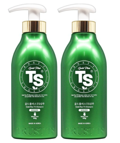 Set dầu gội ts shampoo gold plus 500ml+500ml/ ts 골드 플러스 샴푸 500ml +500ml