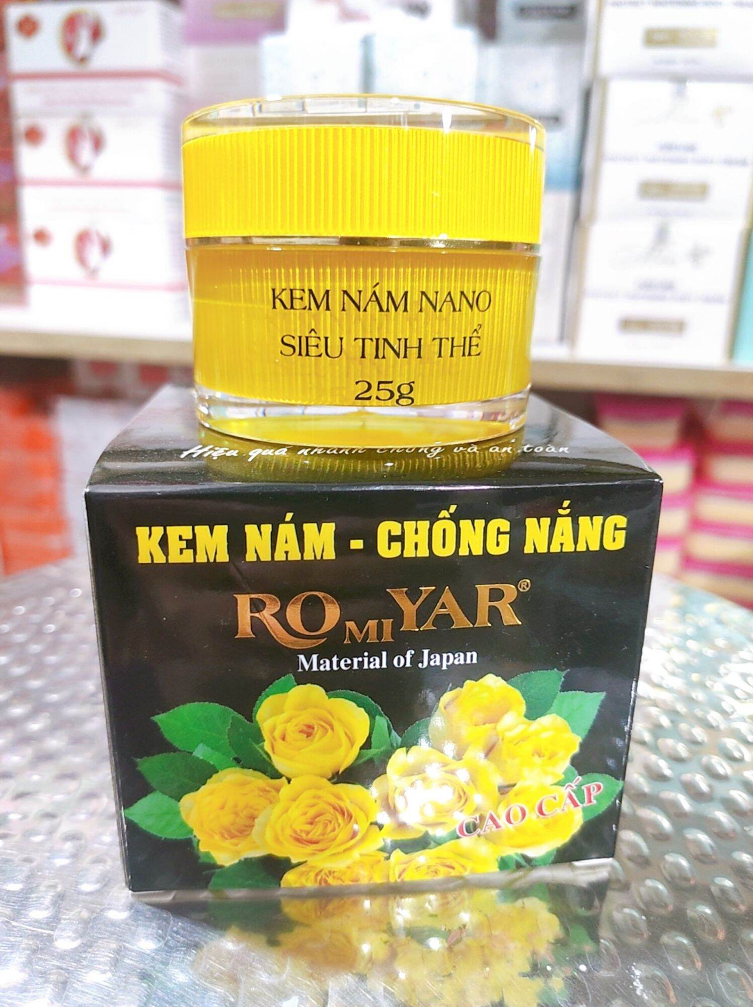 Kem nám trắng da chống nắng romiyar 25g tinh chất nano