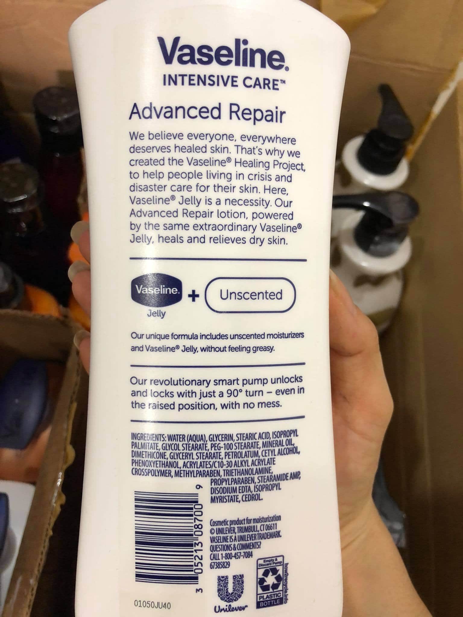 Dưỡng thể vaseline xách tay Mỹ 600ml