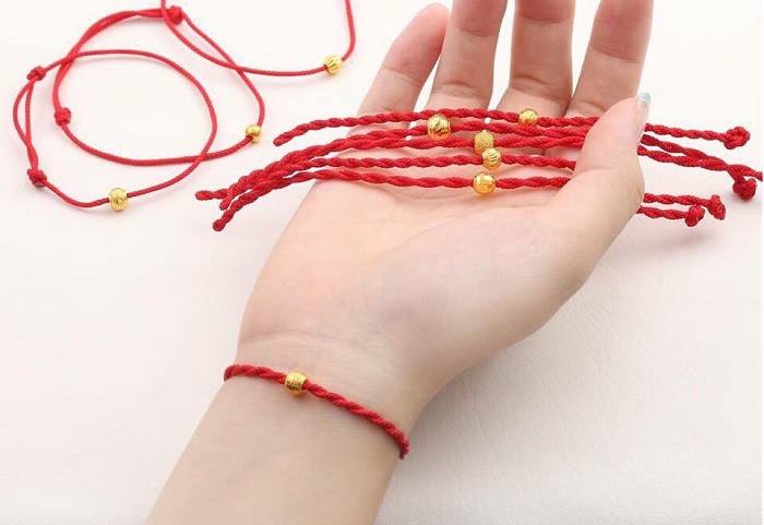 Vòng tay phong thủy nam nữ, vong tay phong thuy chỉ đỏ hút tài lộc
