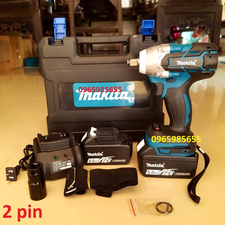 Máy siết bulong dùng pin không chổi than 72V Makita pin khủng 10 cell