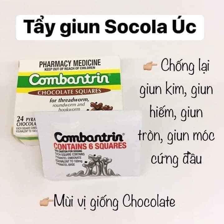 Tẩy Giun Socola Úc Cho Bé Từ 1 Tuổi - Người Lớn ( Bán Lẻ Theo Gói)