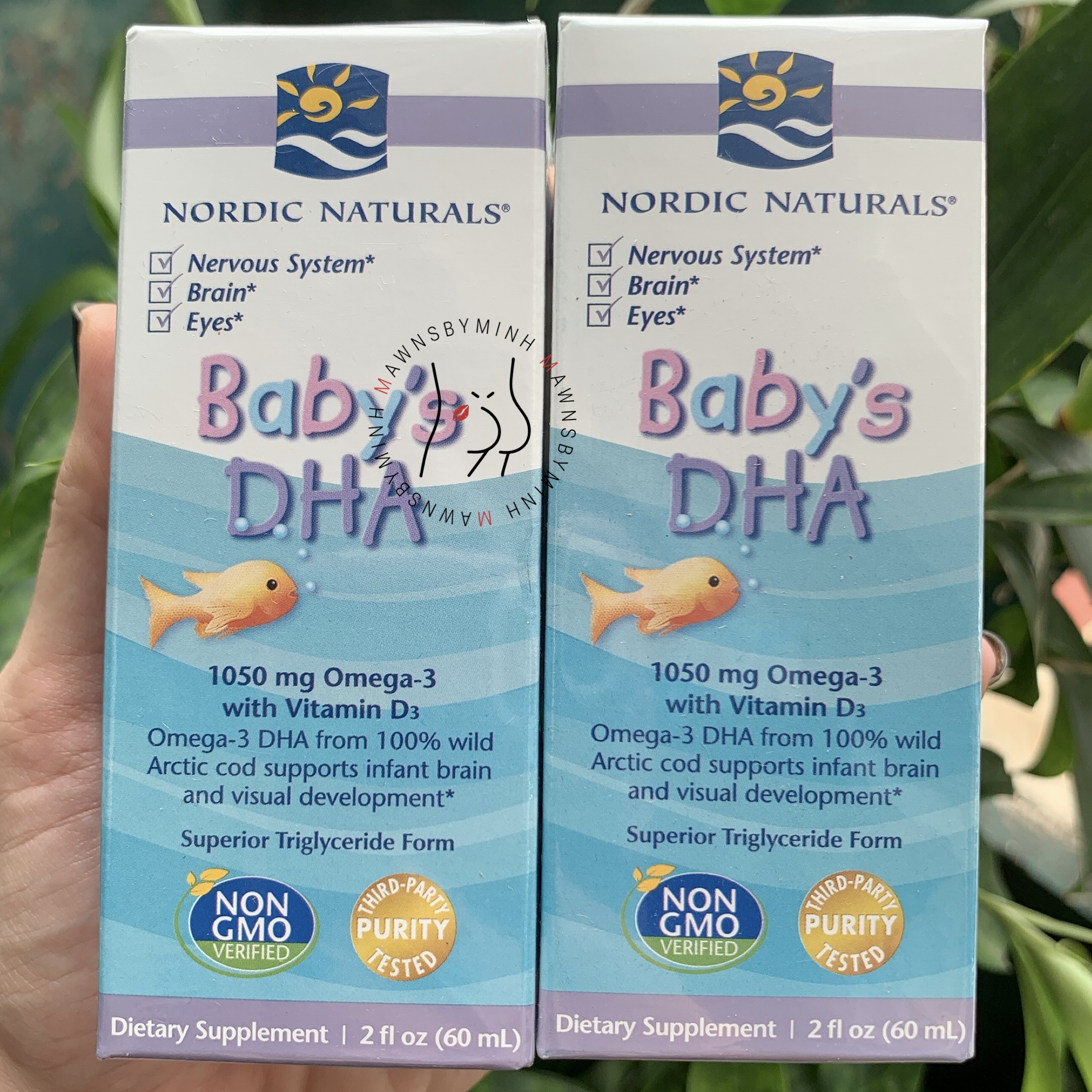 Siro bổ sung omega3 dha cùng vitamin d3 cho bé - nordic naturals baby’s dha 1050mg omega3 with vitamin d3