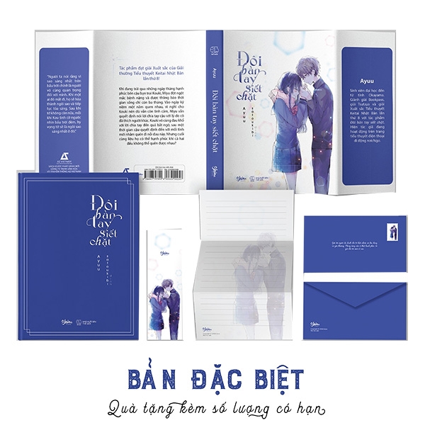 Fahasa - đôi bàn tay siết chặt - tặng kèm bookmark + phong bì kèm giấy viết thư
