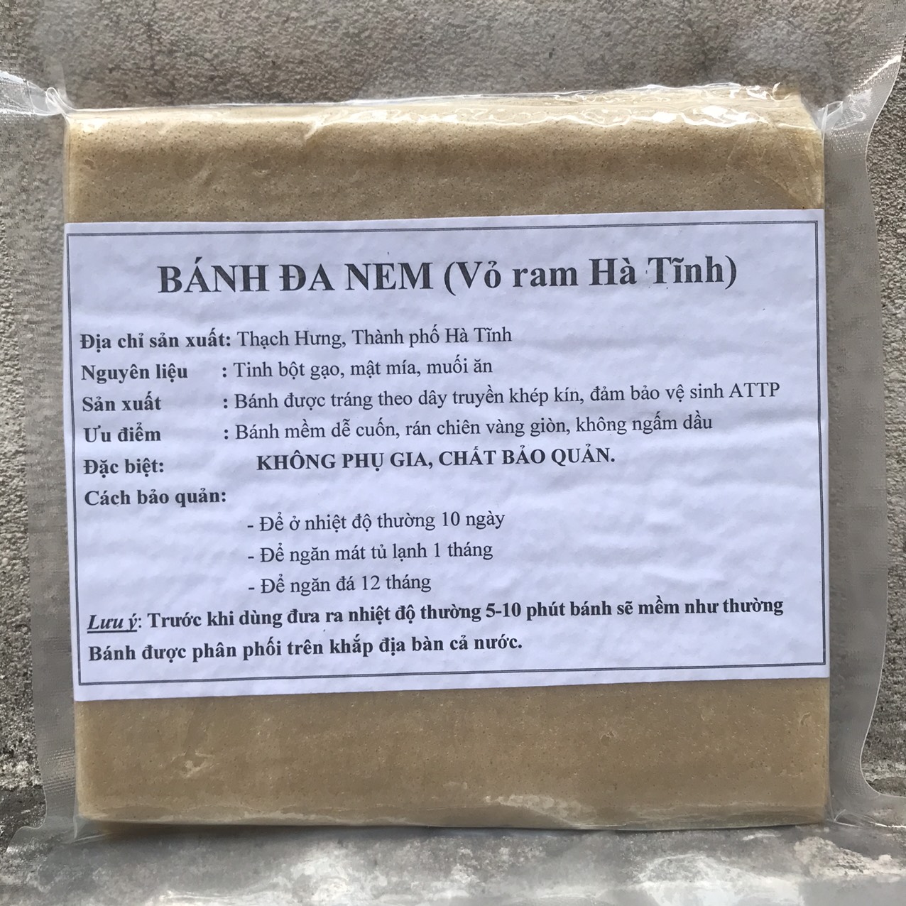 Combo 3 tập Vỏ ram Hà Tĩnh, 100 lá cuốn nem chuẩn loại 1 hút chân không dẻo dai dễ cuốn, không có vị mặn, đặc sản bánh đa nem Hà Tĩnh