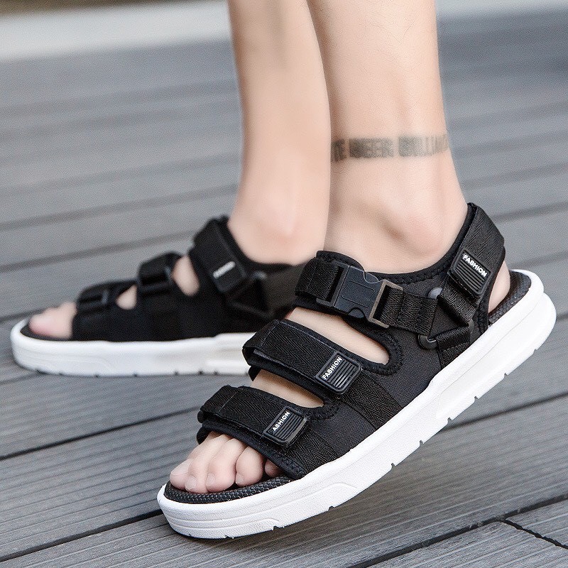 Dép sandal học sinh quai dù đế cao su