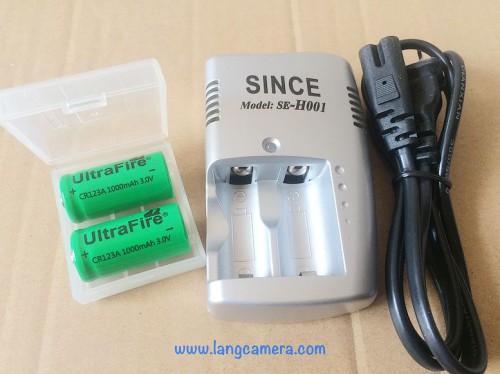 Pin sạc cr123a dành cho máy ảnh phim