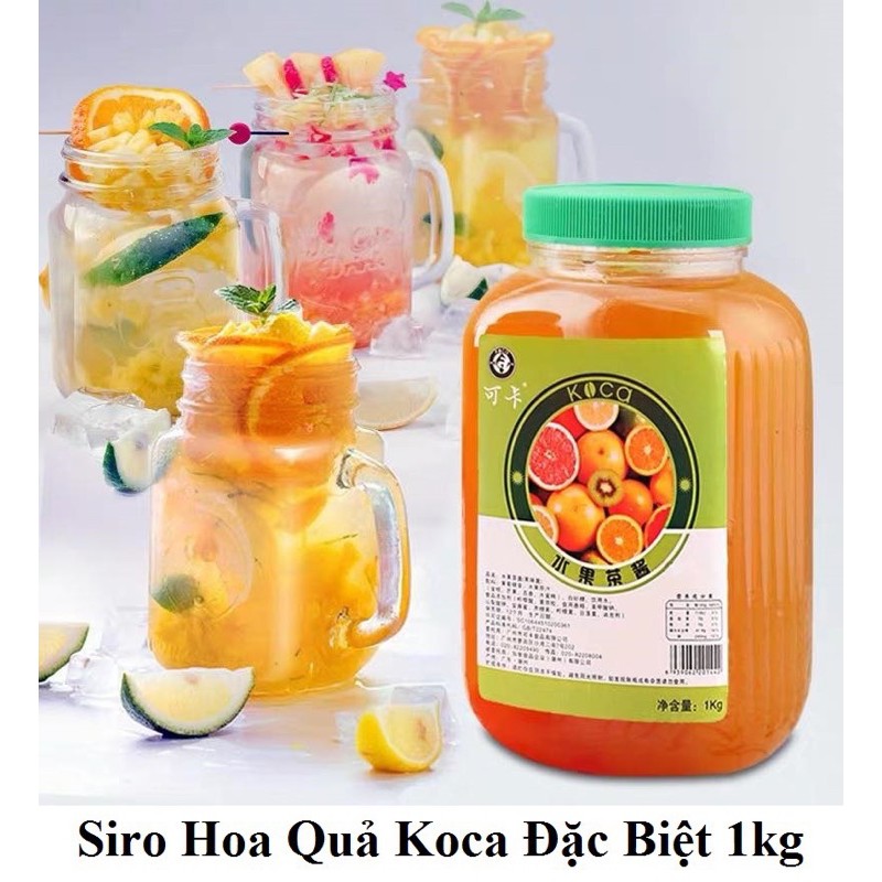 Siro Hoa quả cam Koca 1kg Trà Hoa Quả nhiệt đới