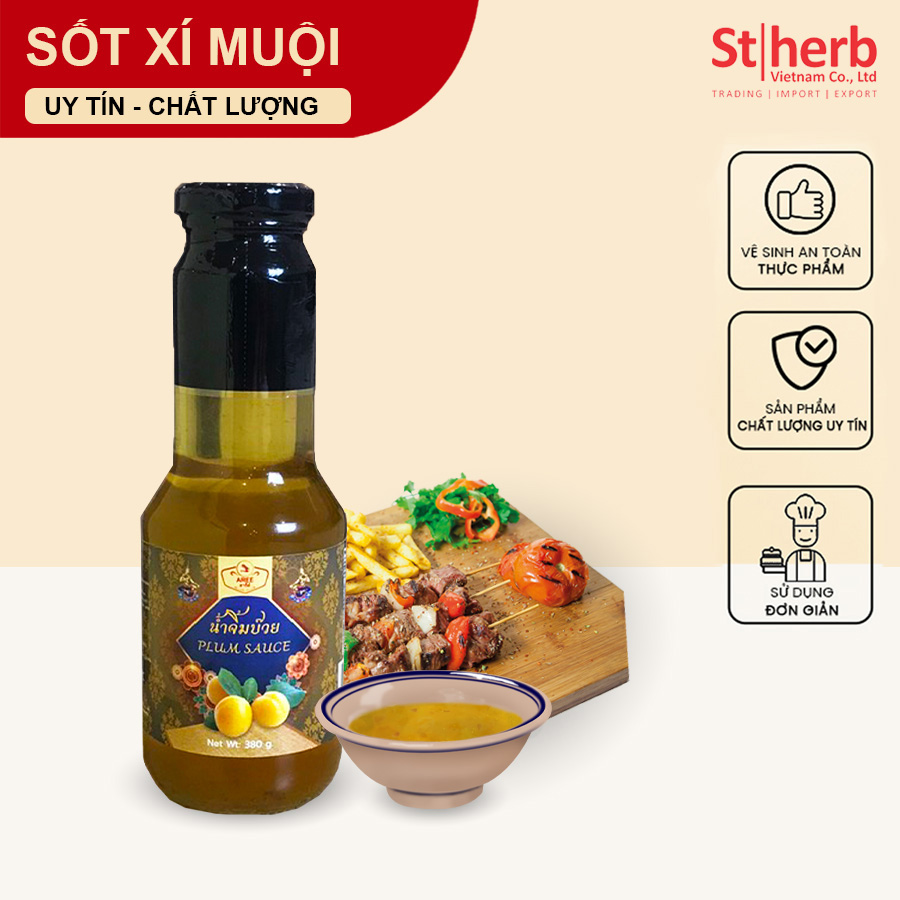 Sốt Xí Muội Thái Lan Thương Hiệu Aree Trọng Lượng 380g (Plum Sauce 380gram)