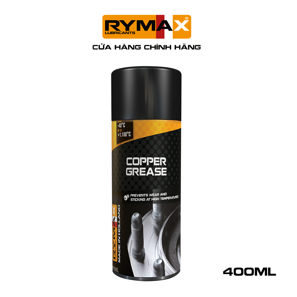 Mỡ đồng chịu nhiệt dạng xịt Rymax Copper Grease  Chai 400ml  - Chịu nhiệt