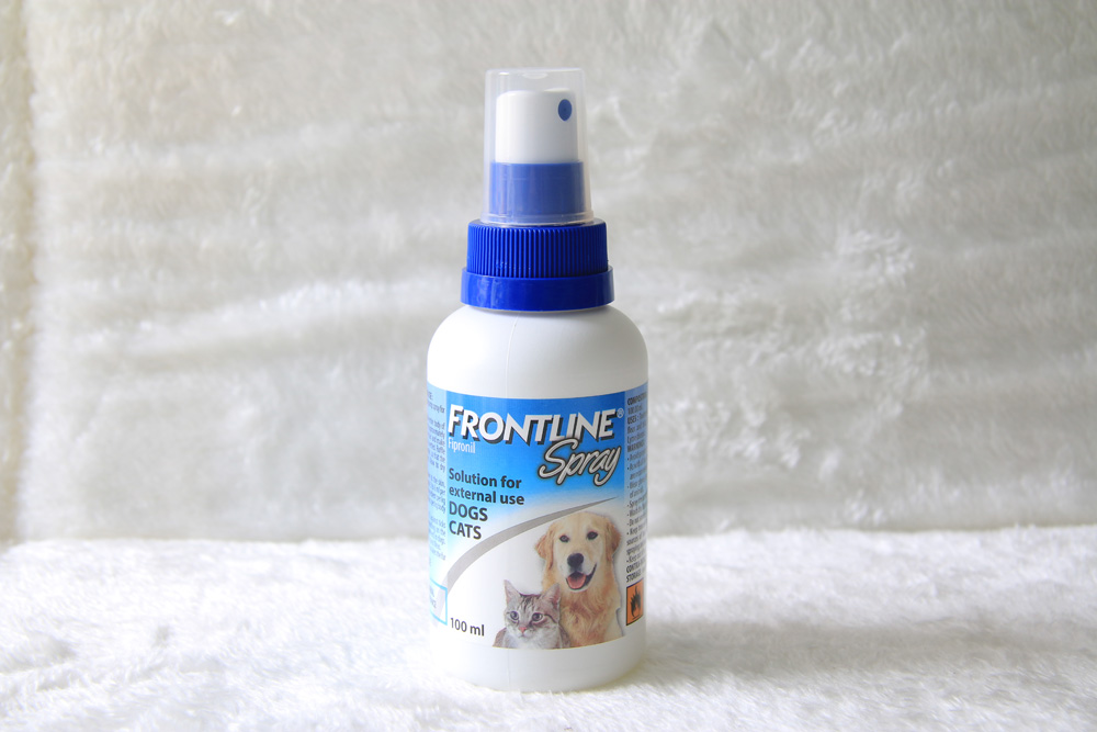 Dung dịch xịt ve rận, bọ chét chó mèo Frontline Spray - chai xịt 100ml