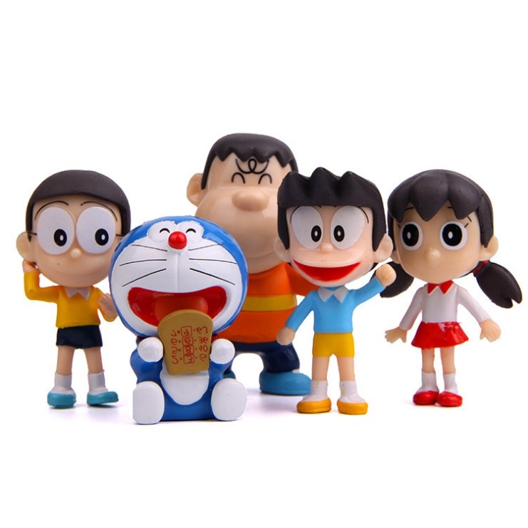 Giảm Giá Bộ 05 Nhân Vật Doraemon Xuka Xeko Chaien Nobita Cho Các Bạn Trang  Trí Bàn Làm Việc Diy - Beecost