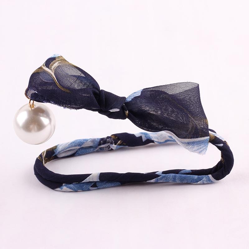 Dụng cụ búi tóc nơ ren kèm ngọc trai siêu xinh