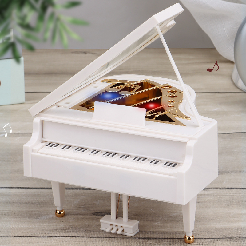 Classical Piano With Light Music Box Little Girl Creative Birthday Gift