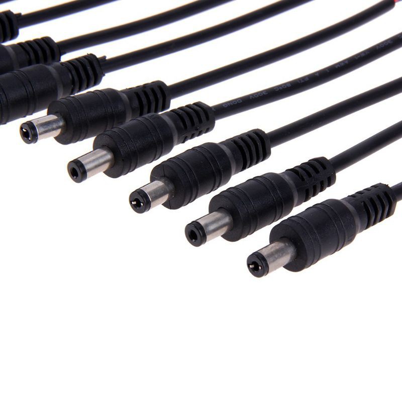 Jack dc 5.5x2.1mm đực cái lõi đồng nguyên chất, đầu giắc dc 15cm