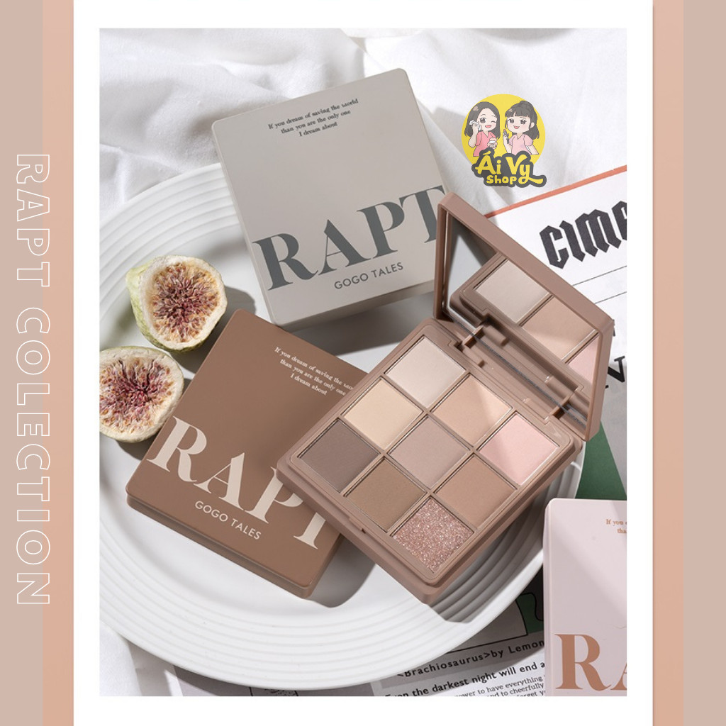 Bảng phấn mắt 9 ô gogo tales rapt simple atmosphere romantic gt456 - gogotales