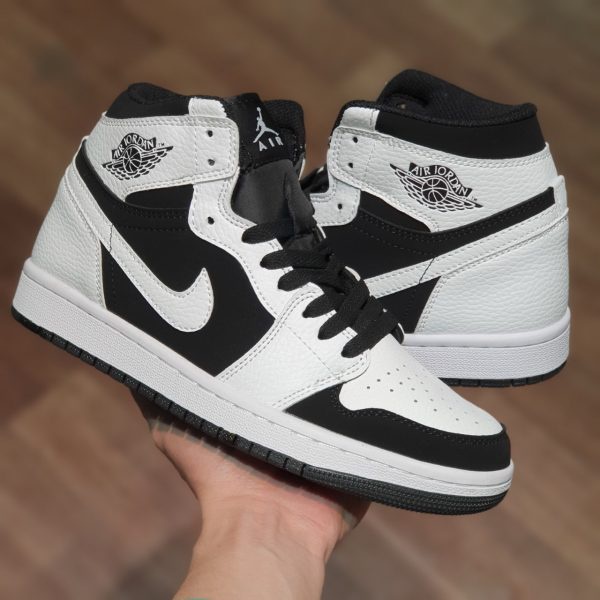 Giày jordan cổ cao thể thao nam nữ, giày jd1 thời trang hight panda trắng đen hàng đẹp full box