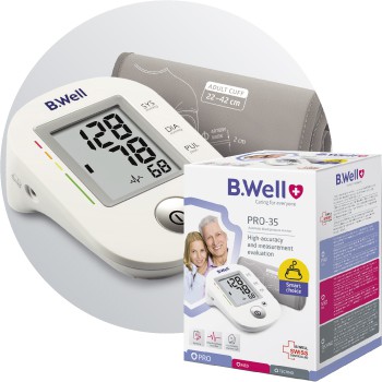 Máy đo huyết áp bắp tay b.well swiss pro-35 nhập khẩu 100% từ thụy sĩ