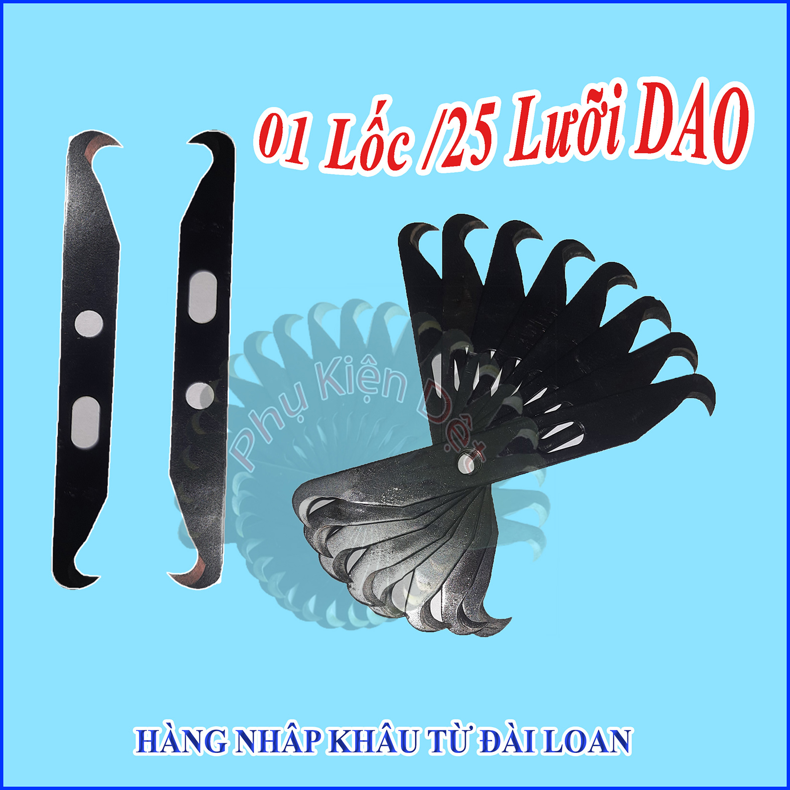 lưỡi dao cắt hai đầu, dao móc 2 đầu sắc bén [phụ kiện dệt]