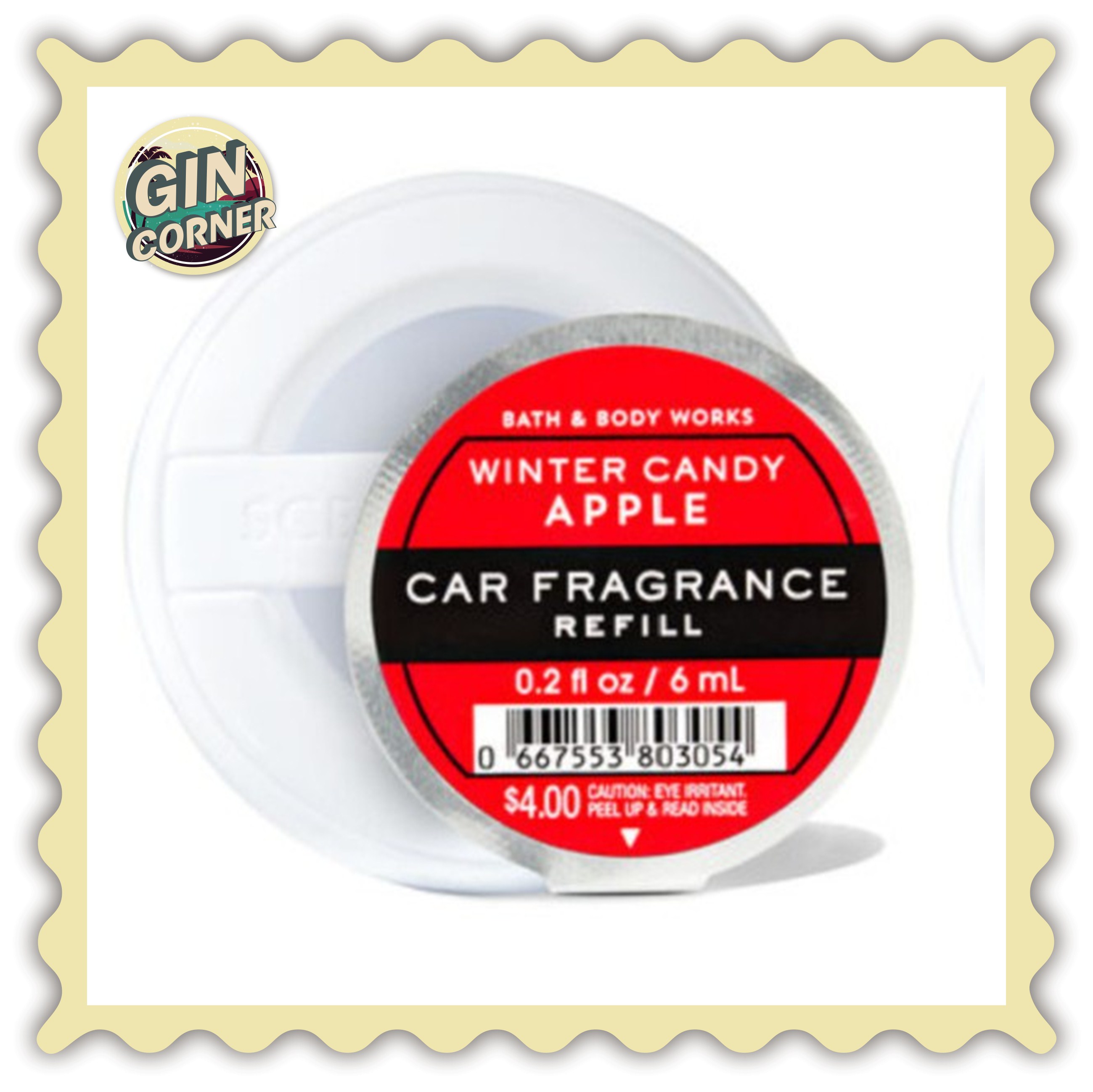 Tinh dầu thơm xe hơi Bath & Body Works Winter Candy Apple 6ml