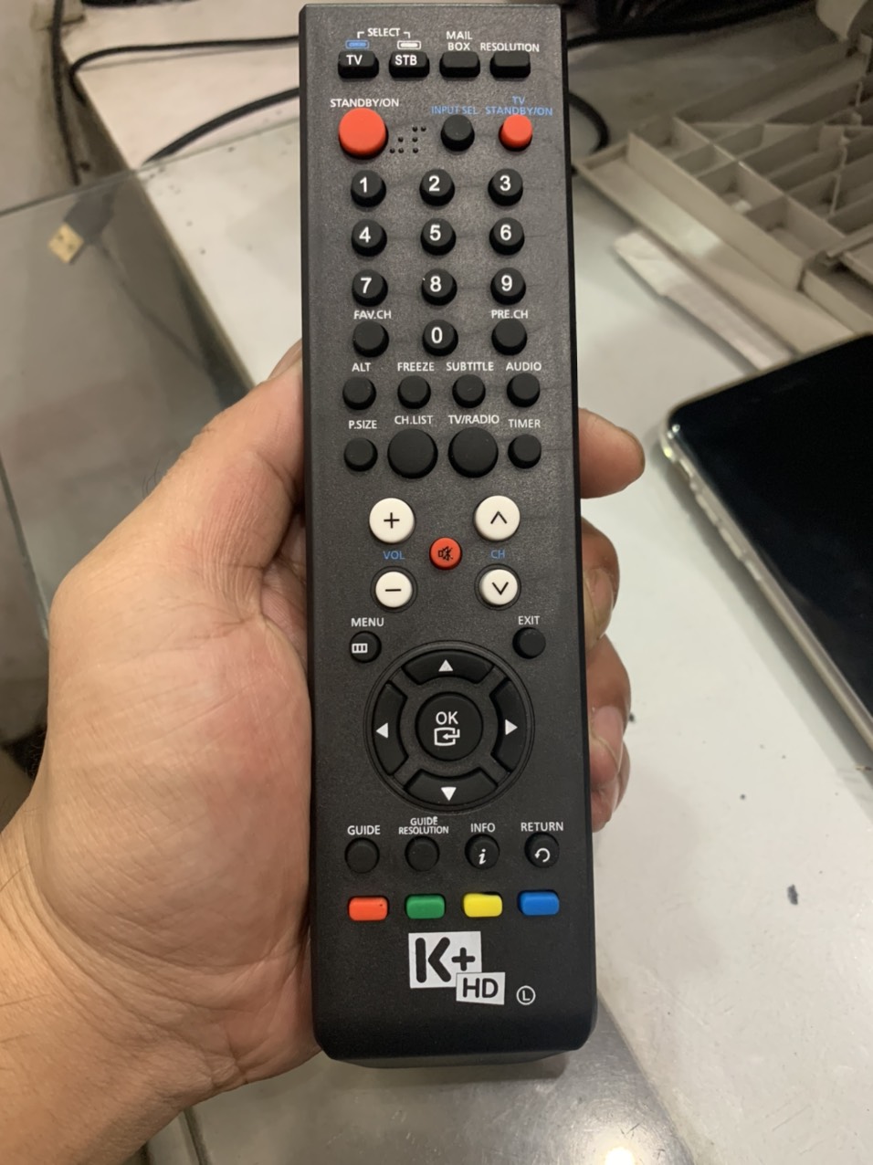Điều khiển đầu thu k+hd samsung