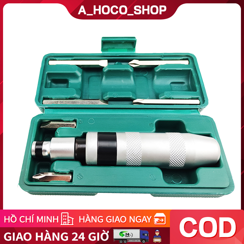 bộ tô vít đóng đảo chiều,bộ tô vít đóng tự động đảo chiều cao cấp 7 chi tiết,6 đầu đóng chất liệu hợp kim thép và inox