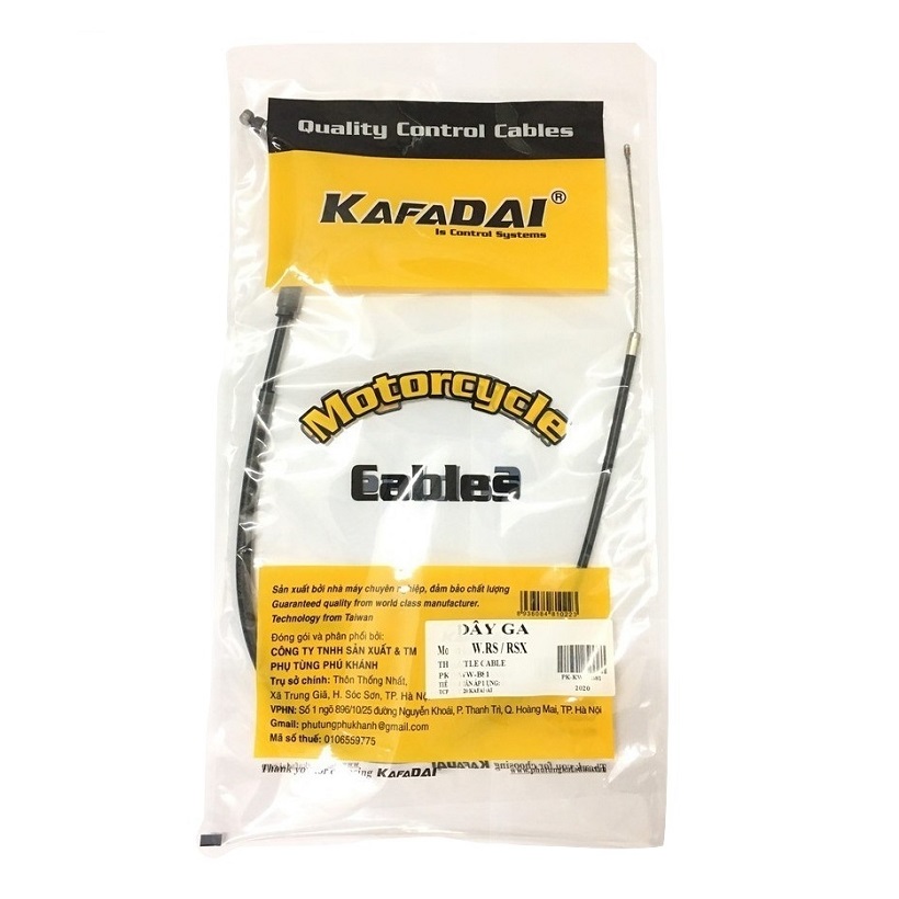 [Hoàn Tiền 10%] Dây ga cho xe máy Wave RS/Wave RSX/Wave S110 KAFADAI THAILAND BH873