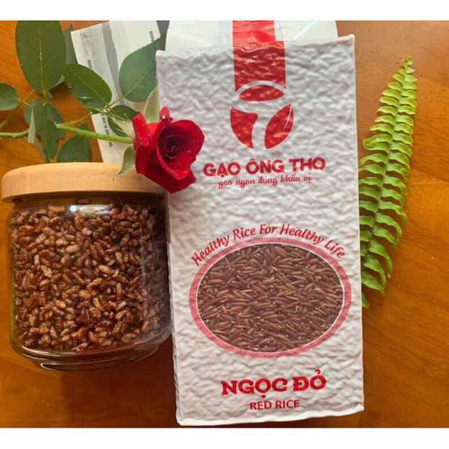 Gạo Lứt Đỏ Ông Thọ 1Kg-Gạo Lứt Huyết Rồng -Tốt cho sức khỏe, ăn kiêng, tiều đường, giảm cân, cao huyết áp
