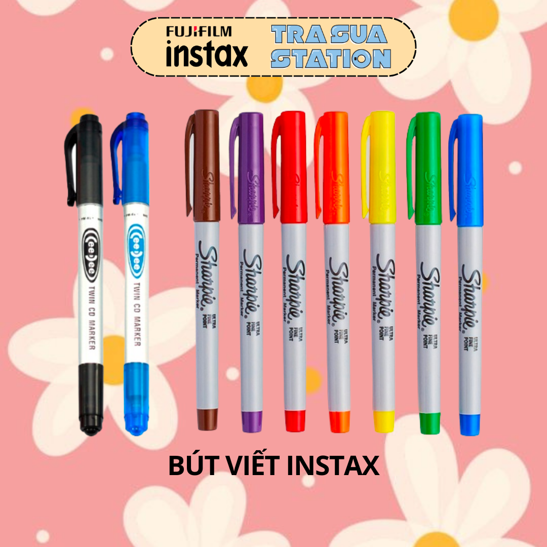 Bút viết lên ảnh instax - sharpie twin