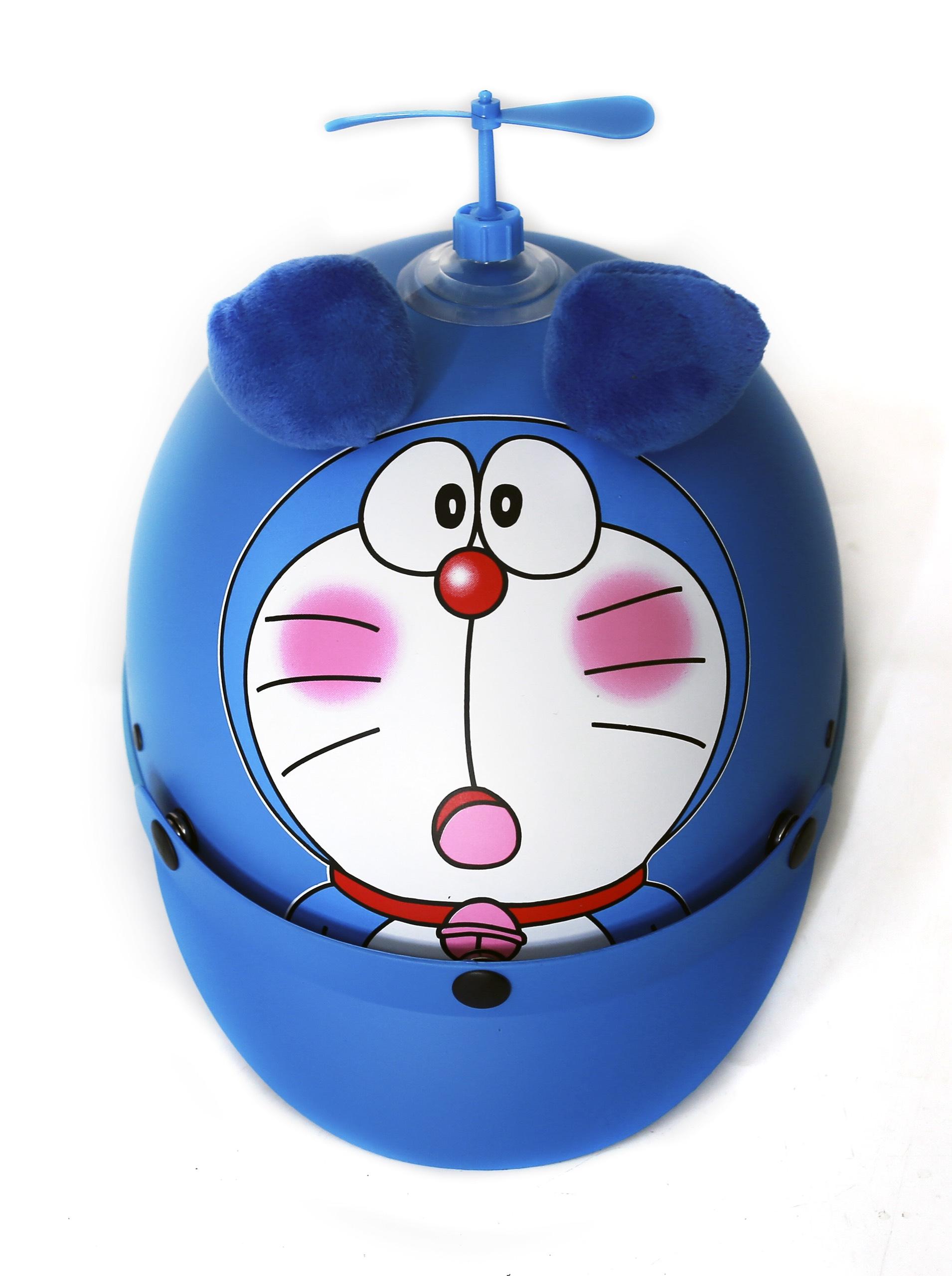 HCMMũ bảo hiểm Doraemon 3D dễ thương kèm chong chóng