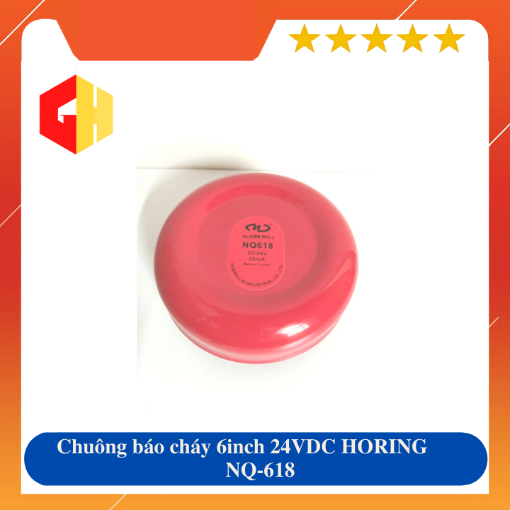 Chuông báo cháy 6inch 24VDC HORING NQ-618