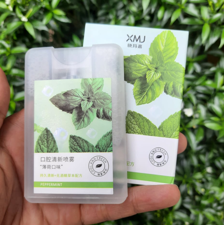 Xịt thơm miệng kháng khuẩn XMJ-Elyse HongKong hương bạc hà