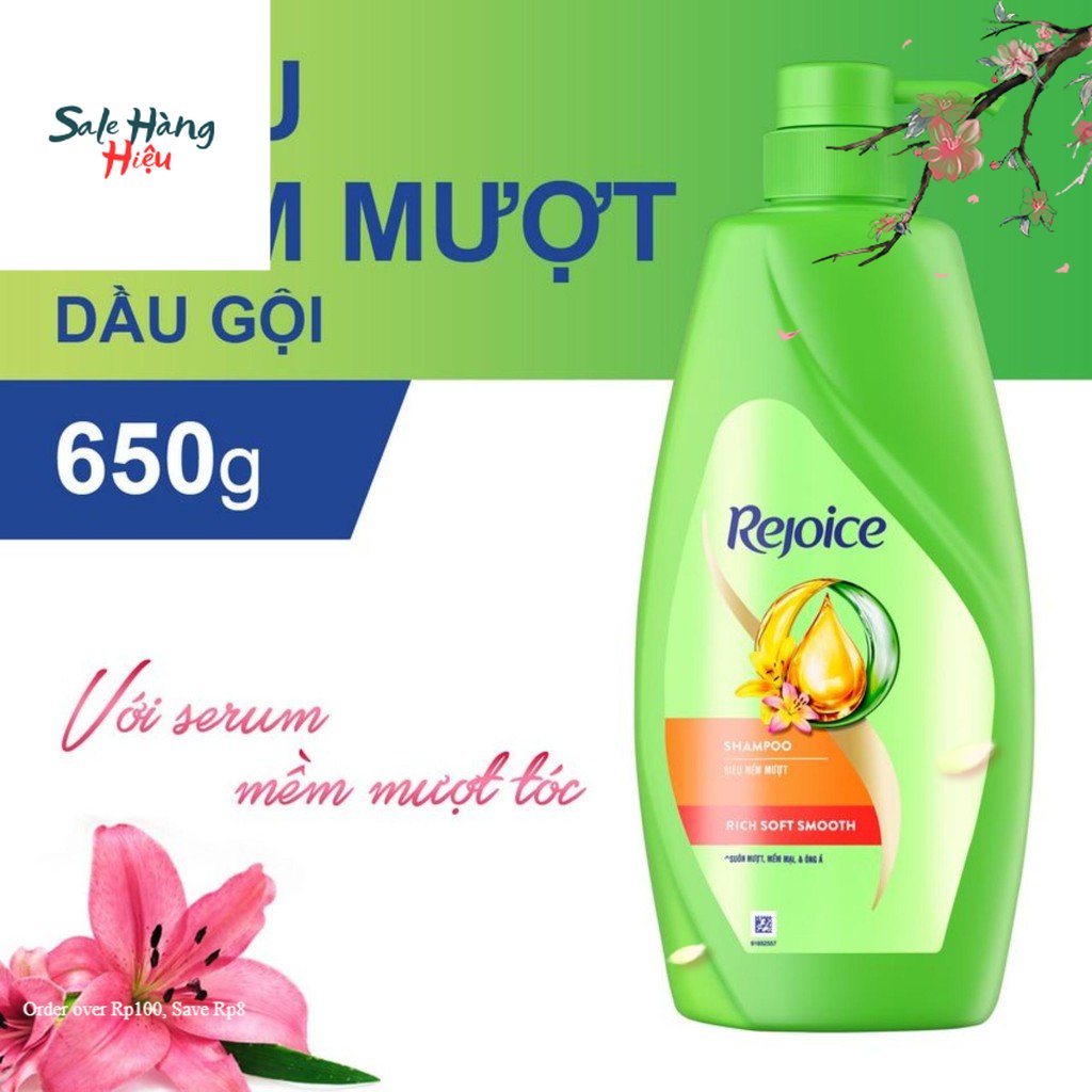 Dầu gội rejoice - mềm mượt tóc 650g
