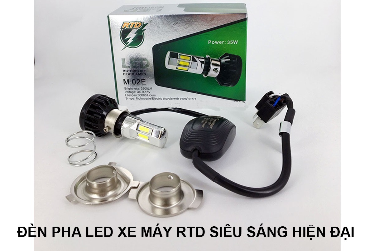 Đèn led 6 tim rtd 02g siêu sáng cho xe máy