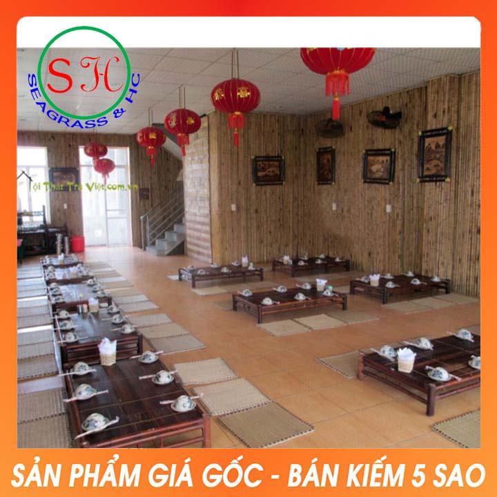 Đệm cói vuông có mút ngồi thiền, yoga, quán ba, trang trí