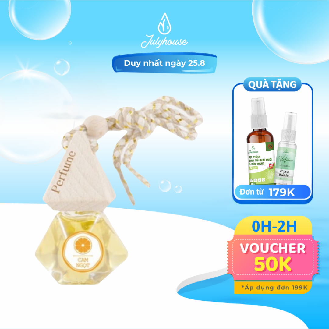 Tinh dầu Cam Ngọt treo xe ô tô Julyhouse 7ml
