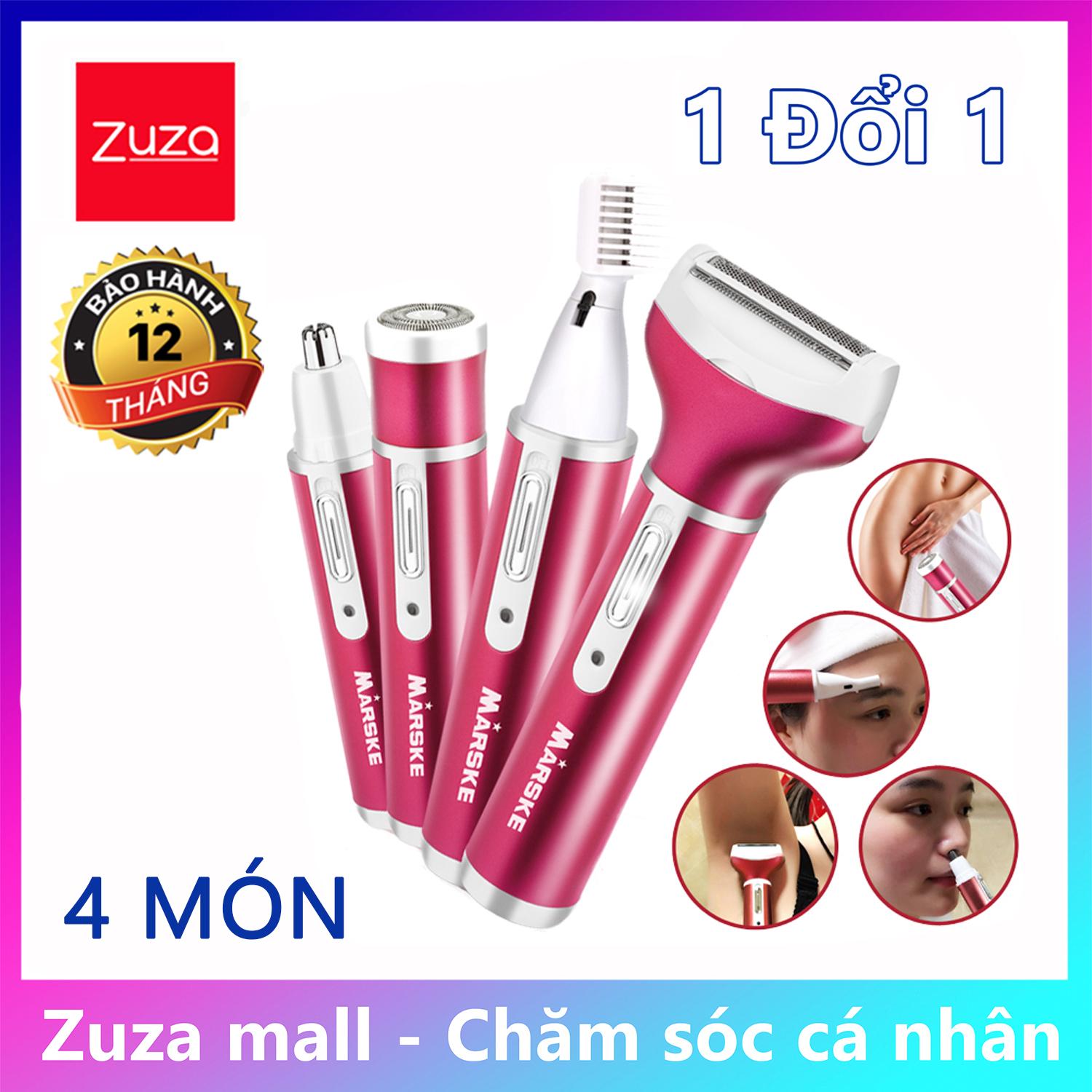 [TUYỆT CHIÊU LÀM ĐẸP] Bộ 4 sản phẩm wax lông toàn thân cho nữ, máy tẩy lông nách, máy tẩy lông chân, máy tẩy lông mặt, bộ 4 món tẩy lông toàn thân Marske [ZUZA MALL]