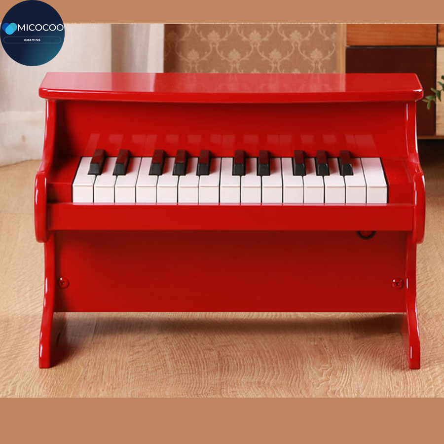 Đàn piano 25 phím cho bé tự học tại nhà,đàn piano dành cho người mới học bằng gỗ cao cấp có tặng kèm pin
