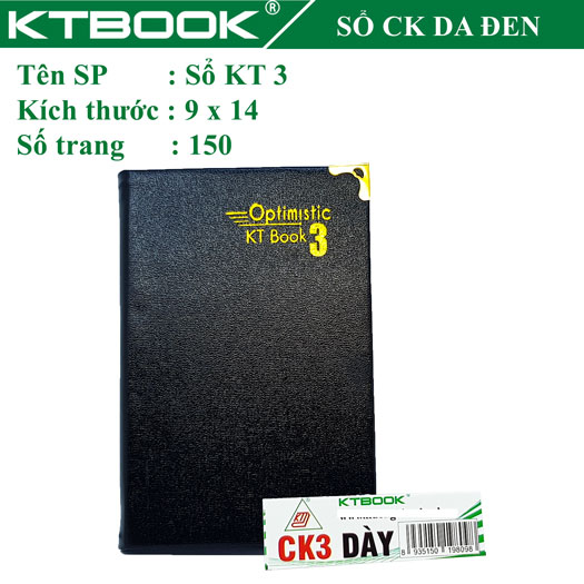Gói 2 cuốn Sổ ghi chép Bìa Da Đen Cao Cấp KT 3 Dày khổ 9 x 14 cm - 140 trang