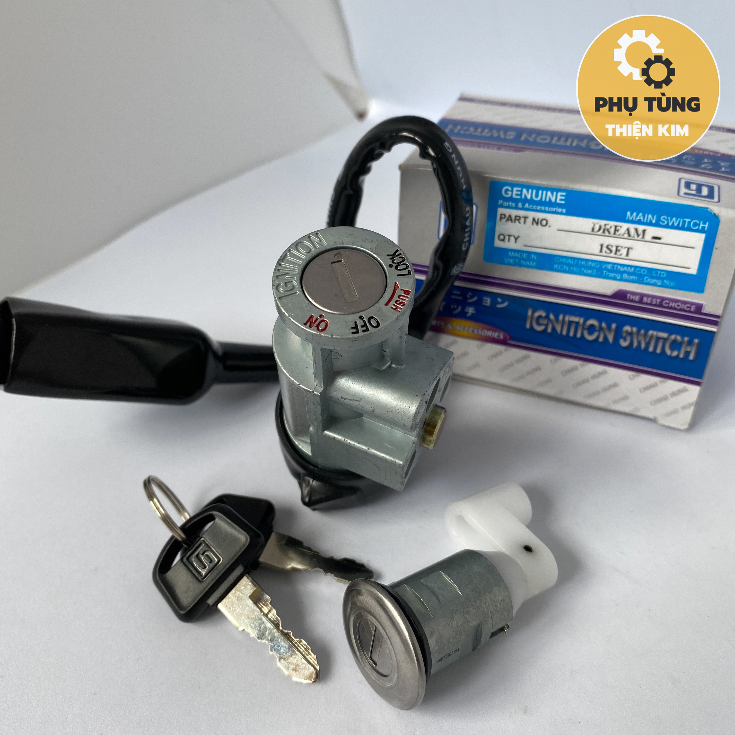 Ổ Khóa Honda Dream 50cc 100cc Các Đời 1 Set Gồm Khóa Điện + Khóa Yên