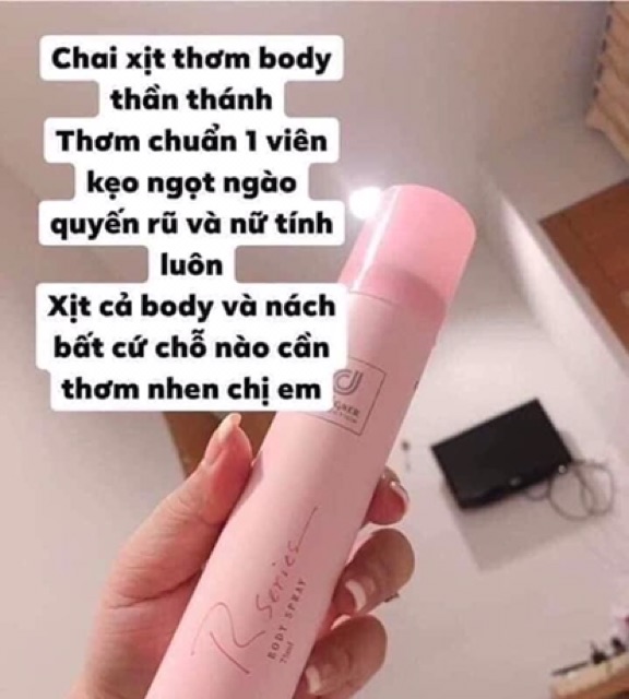 Xịt thơm toàn thân rseries thái lan